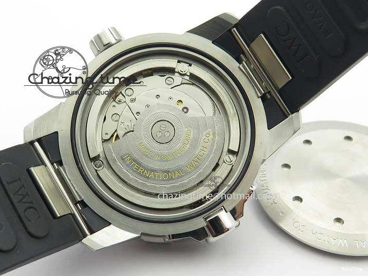 MIROTIME 0501 TechFriendly Aquatimer Automatic SS IW329003 V6F 1:1 Best Edition On Black Rubber Strap MIYOTA 7271